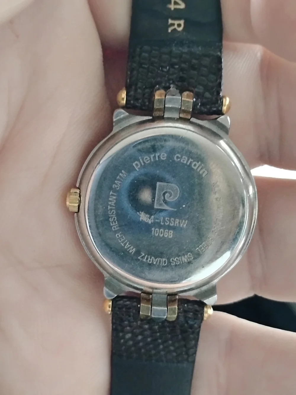 Pierre Cardin Classic Two-Tone Swiss Quartz Watch in Black and Gold